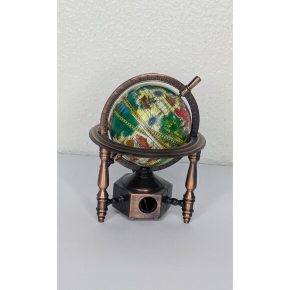 Other - Mini World Globe Map  Metal Die Cast Pencil Sharpener For Desktop
